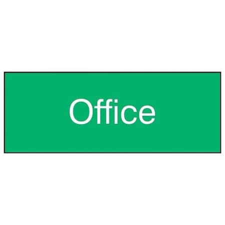 Accuform Office, Engraved Plastic, 3 in x 8 in PSG824GN